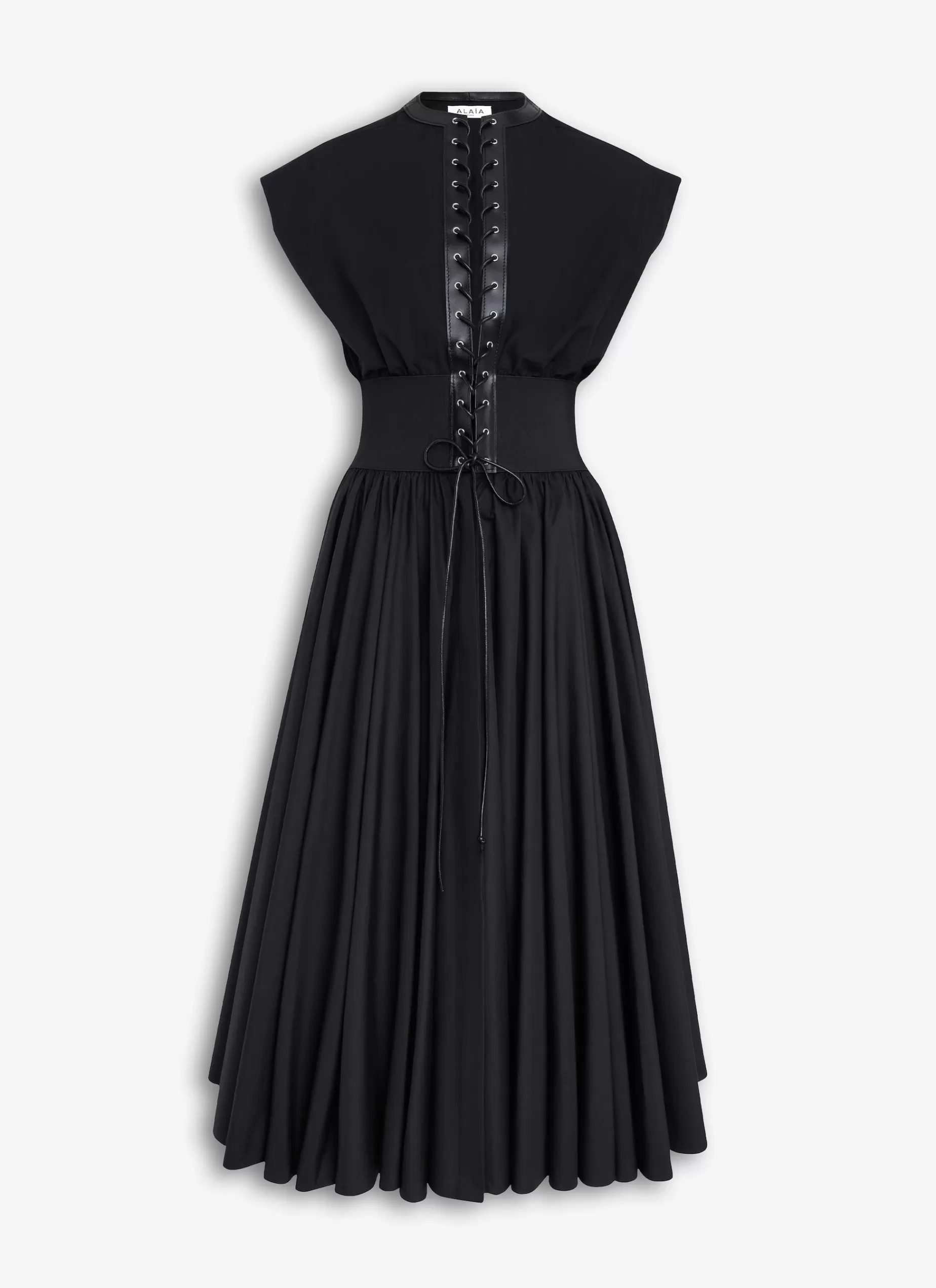 Alaïa GÜRTEL-KLEID AUS BAUMWOLLPOPELINE< Kleider