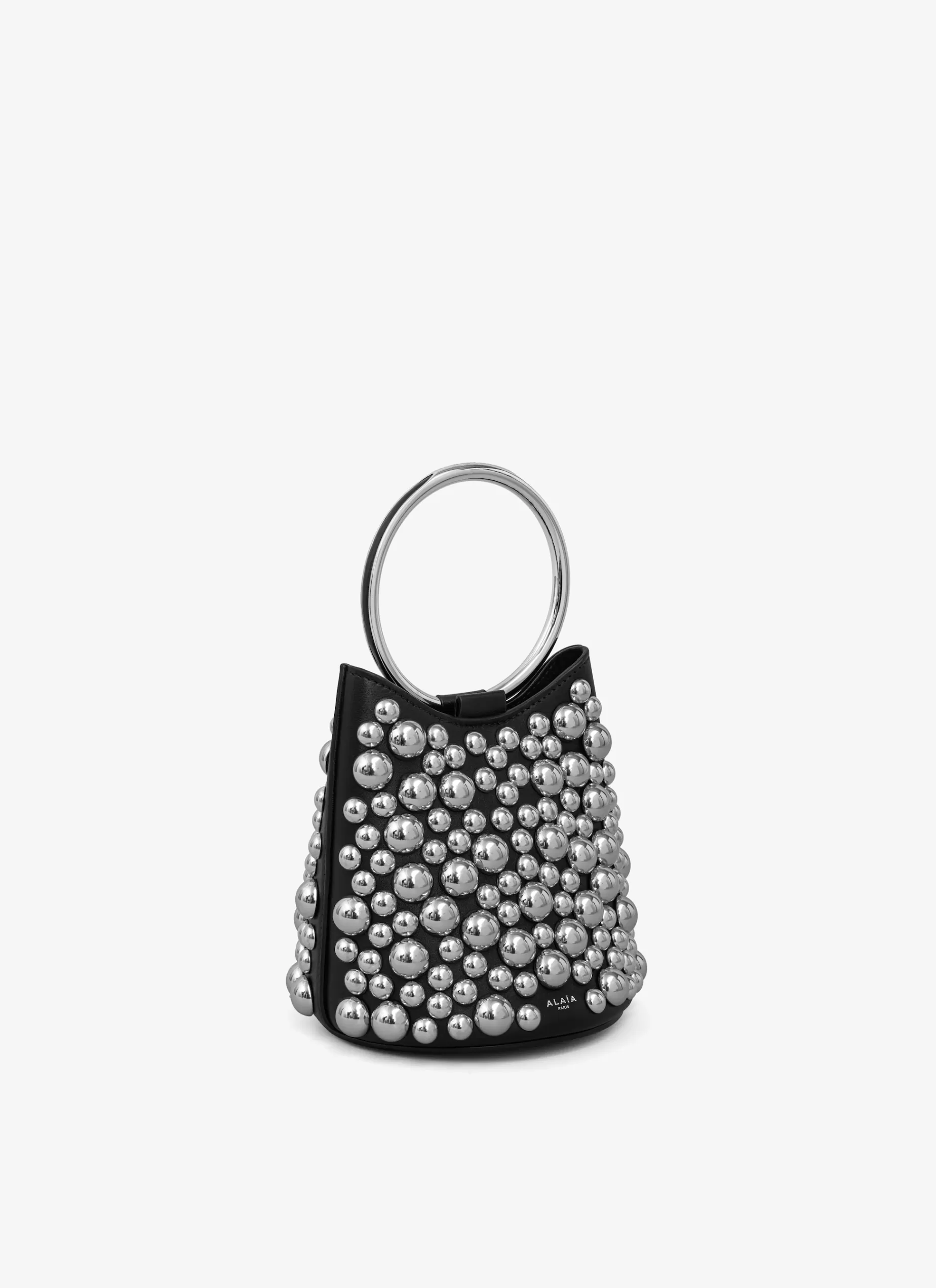 Alaïa TASCHE RING MINI BUCKET MIT KUGELN AUS KALBSLEDER< Kleine Taschen | Handtaschen